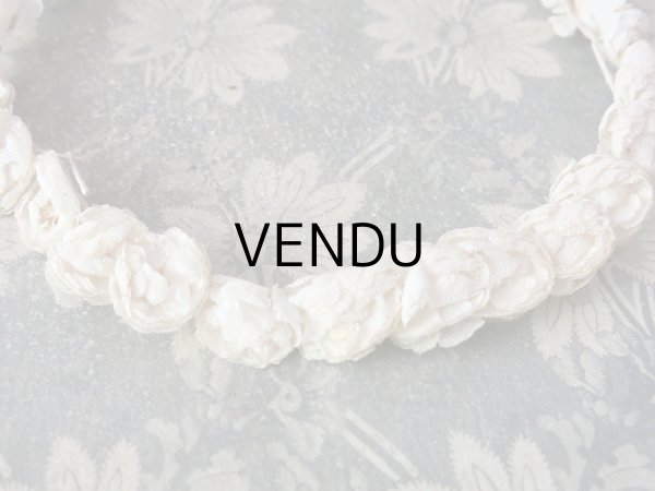 画像4: 1900年代 アンティーク 小さな薔薇のヘッドリース ティアラ (4)