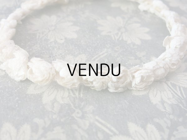 画像5: 1900年代 アンティーク 小さな薔薇のヘッドリース ティアラ (5)