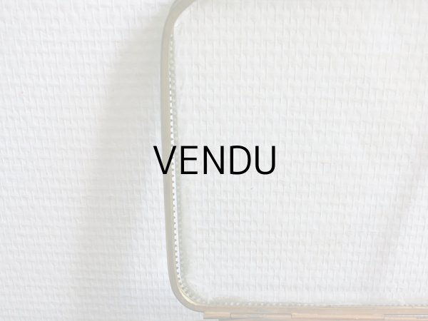 画像7: 19世紀 アンティーク 大きなジュエリーボックス　ロカイユ装飾の脚 スモーキーレッドのシルクサテンのクッション (7)