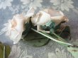 画像10: アンティーク 淡いピンクの薔薇のリース (10)