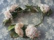 画像2: アンティーク 淡いピンクの薔薇のリース (2)