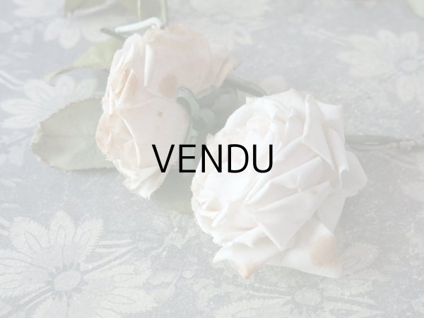 画像5: アンティーク 淡いピンクの薔薇のリース (5)