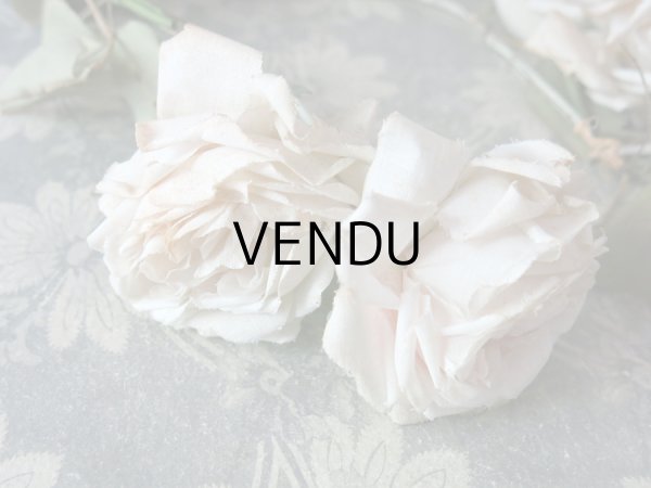 画像8: アンティーク 淡いピンクの薔薇のリース (8)