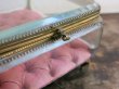 画像6: 19世紀 アンティーク 大きなジュエリーボックス　ロカイユ装飾の脚 スモーキーレッドのシルクサテンのクッション (6)
