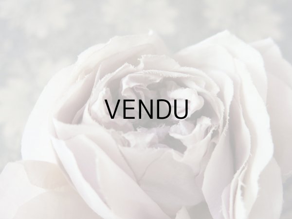 画像6: アンティーク 薄紫の薔薇の布花 大きな一輪のコサージュ (6)