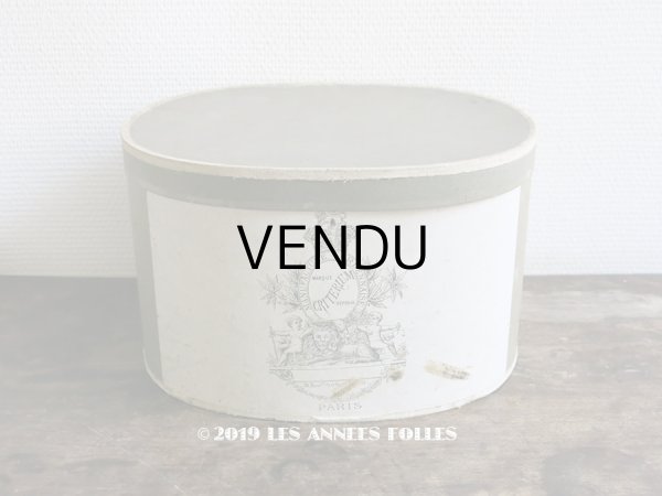 画像1: 1900年代 アンティーク ライオン＆天使 ハットボックス - CRITERIUM -  (1)