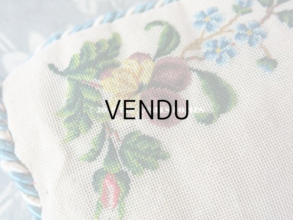 画像8: 19世紀 アンティーク  プチポワンのポシェット グローブケース  GANTS (8)