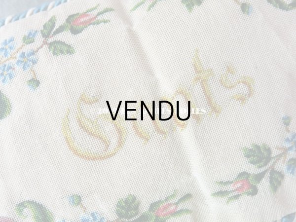 画像7: 19世紀 アンティーク  プチポワンのポシェット グローブケース  GANTS (7)