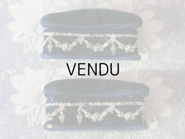 画像5: 1900年代 アンティーク ピンクッション付 ニードルケース 薔薇のガーランド 小さな裁縫箱 - AU PRINTEMPS - (5)