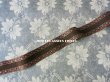 画像5: 未使用 19世紀 アンティーク シルク製 ジャガード織リボン ブラウン 98cm (5)
