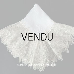画像: アンティーク アランソンレースの結婚式のハンカチ  【ポワン・ダランソン（アランソン）】　【POINT D'ALENCON】