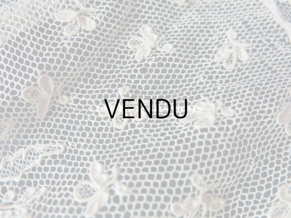 画像9: アンティーク アランソンレースの結婚式のハンカチ  【ポワン・ダランソン（アランソン）】　【POINT D'ALENCON】 (9)