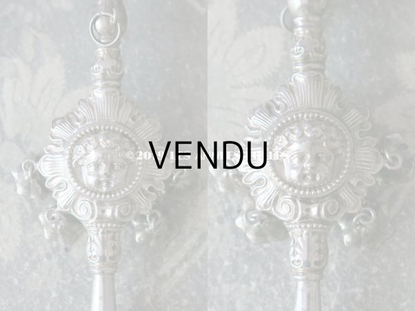 画像6: 19世紀 ナポレオン3世時代 アンティーク ラトル 天使 シルバー製 (6)