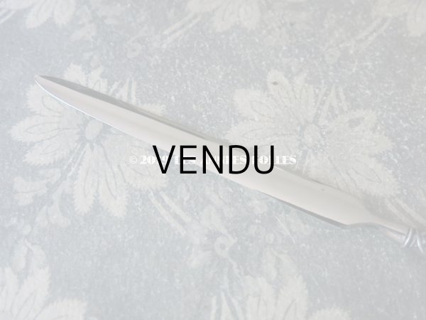 画像14: アンティーク レタリングセット 鈴蘭 ペン軸 & レターオープナー & ペンシルケース - AU BON MARCHE - (14)