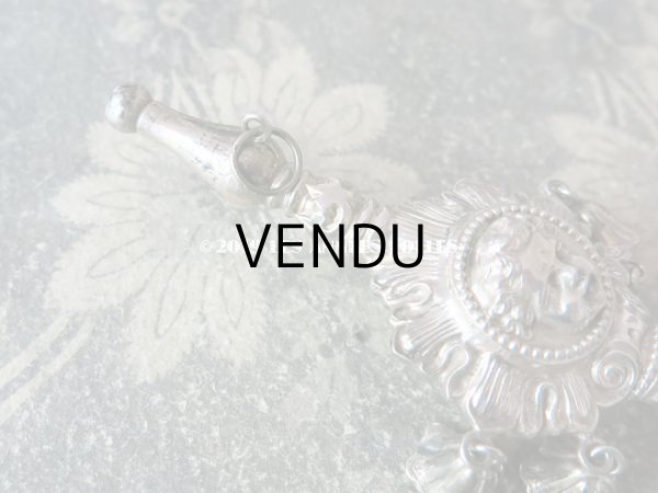 画像4: 19世紀 ナポレオン3世時代 アンティーク ラトル 天使 シルバー製 (4)