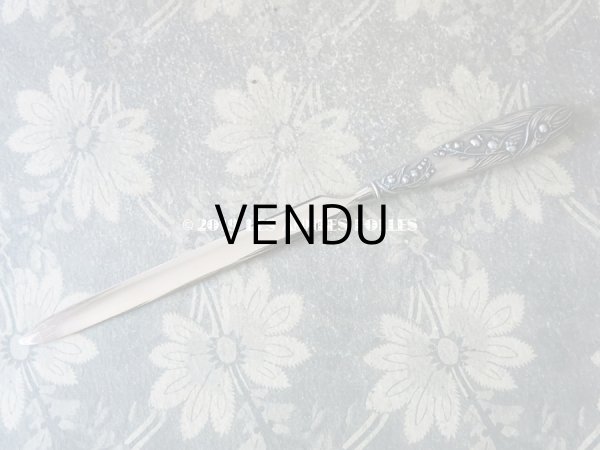 画像10: アンティーク レタリングセット 鈴蘭 ペン軸 & レターオープナー & ペンシルケース - AU BON MARCHE - (10)