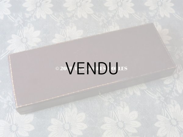 画像3: アンティーク レタリングセット 鈴蘭 ペン軸 & レターオープナー & ペンシルケース - AU BON MARCHE - (3)