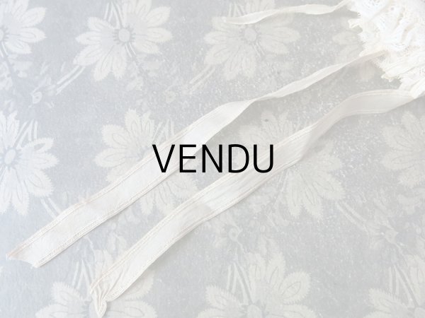 画像10: アンティーク ドール用 アランソンレースのボネ 【ポワン・ダランソン（アランソン）】　【POINT D'ALENCON】 (10)