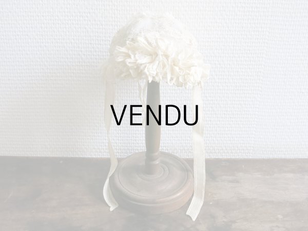 画像11: アンティーク ドール用 アランソンレースのボネ 【ポワン・ダランソン（アランソン）】　【POINT D'ALENCON】 (11)