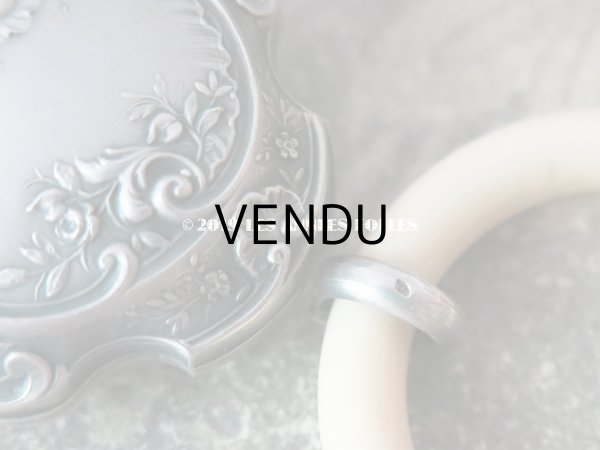 画像7: アンティーク シルバー製 ラトル 薔薇のロカイユ装飾 (7)