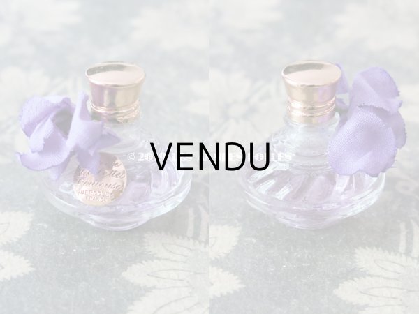 画像2: アンティーク 菫の小さなパフュームボックス＆ボトル ESSENCE VIOLETTE DE TOULOUSE - BERDOUES FRANCE - (2)