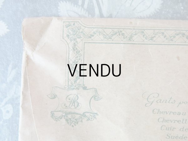 画像9: アンティーク ボンマルシェ グローブの紙袋 薔薇のガーランド LE GANT BOUCICAUT - AU BON MARCHE PARIS - (9)