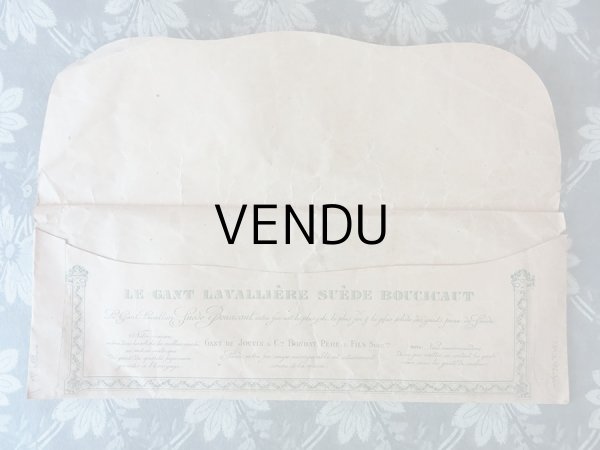 画像10: アンティーク ボンマルシェ グローブの紙袋 薔薇のガーランド LE GANT BOUCICAUT - AU BON MARCHE PARIS - (10)