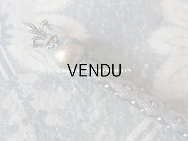 画像5: アンティーク 百合の紋章のペン軸  (5)