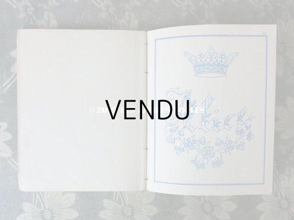 画像12: 19世紀末 アンティーク モノグラム刺繍の図案帳 MANUELE DE BRODERIES N 179 - N.ALEXANDRE&CIE - (12)