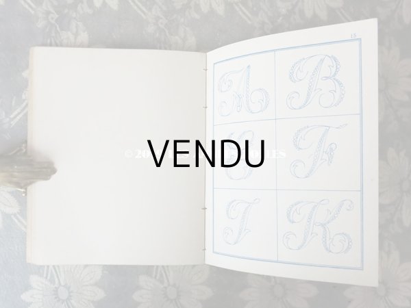 画像8: 19世紀末 アンティーク モノグラム刺繍の図案帳 MANUELE DE BRODERIES N 179 - N.ALEXANDRE&CIE - (8)