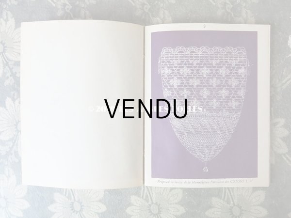 画像6: アンティーク  クロシェレース & タティングレースの図案帳 CROCHET ET FRIVOLITE SerieA - COTONS L.V. - (6)