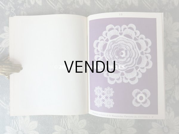 画像7: アンティーク  クロシェレース & タティングレースの図案帳 CROCHET ET FRIVOLITE SerieA - COTONS L.V. - (7)