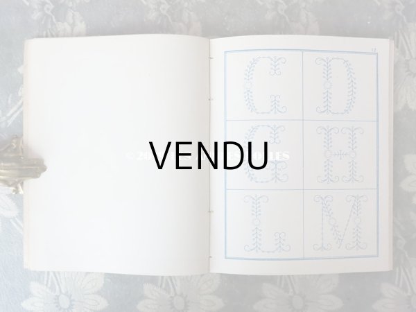 画像7: 19世紀末 アンティーク モノグラム刺繍の図案帳 MANUELE DE BRODERIES N 179 - N.ALEXANDRE&CIE - (7)
