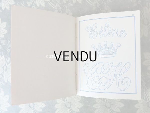 画像11: 19世紀末 アンティーク モノグラム刺繍の図案帳 MANUELE DE BRODERIES N 179 - N.ALEXANDRE&CIE - (11)
