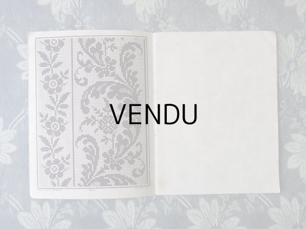 画像4: アンティーク 図案帳 クロシェ＆タペストリー＆フィレレース RECUEIL DE DESSINS POUR CROCHET,TAPISSERIE,FILET N3 - EUG.HAGNAUER ET SIMART - (4)