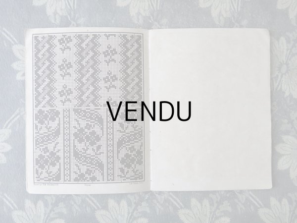 画像6: アンティーク 図案帳 クロシェ＆タペストリー＆フィレレース RECUEIL DE DESSINS POUR CROCHET,TAPISSERIE,FILET N3 - EUG.HAGNAUER ET SIMART - (6)