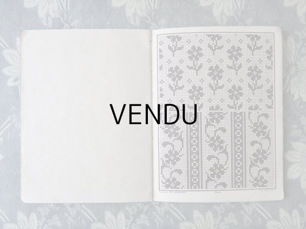 画像9: アンティーク 図案帳 クロシェ＆タペストリー＆フィレレース RECUEIL DE DESSINS POUR CROCHET,TAPISSERIE,FILET N3 - EUG.HAGNAUER ET SIMART - (9)