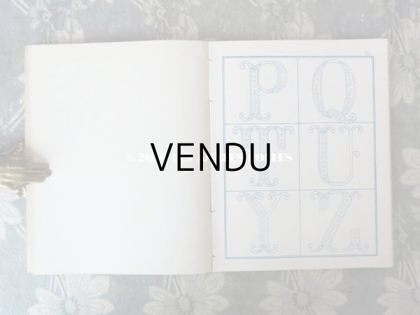 画像6: 19世紀末 アンティーク モノグラム刺繍の図案帳 MANUELE DE BRODERIES N 179 - N.ALEXANDRE&CIE - (6)
