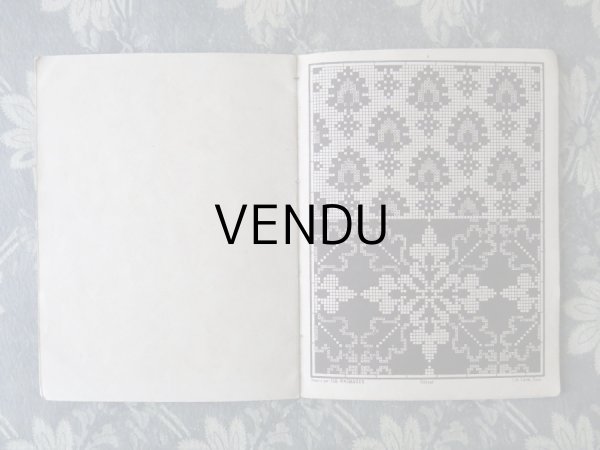 画像8: アンティーク 図案帳 クロシェ＆タペストリー＆フィレレース RECUEIL DE DESSINS POUR CROCHET,TAPISSERIE,FILET N3 - EUG.HAGNAUER ET SIMART - (8)