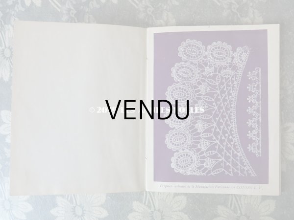 画像3: アンティーク  クロシェレース & タティングレースの図案帳 CROCHET ET FRIVOLITE SerieA - COTONS L.V. - (3)