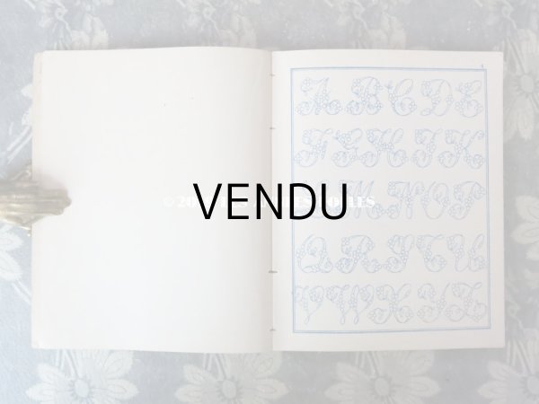 画像4: 19世紀末 アンティーク モノグラム刺繍の図案帳 MANUELE DE BRODERIES N 179 - N.ALEXANDRE&CIE - (4)