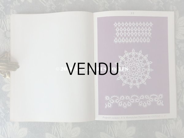 画像12: アンティーク  クロシェレース & タティングレースの図案帳 CROCHET ET FRIVOLITE SerieA - COTONS L.V. - (12)