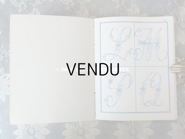 画像9: 19世紀末 アンティーク モノグラム刺繍の図案帳 MANUELE DE BRODERIES N 179 - N.ALEXANDRE&CIE - (9)