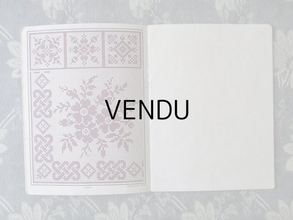 画像5: アンティーク 図案帳 クロシェ＆タペストリー＆フィレレース RECUEIL DE DESSINS POUR CROCHET,TAPISSERIE,FILET N6 - EUG.HAGNAUER ET SIMART - (5)