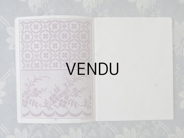 画像4: アンティーク 図案帳 クロシェ＆タペストリー＆フィレレース RECUEIL DE DESSINS POUR CROCHET,TAPISSERIE,FILET N6 - EUG.HAGNAUER ET SIMART - (4)