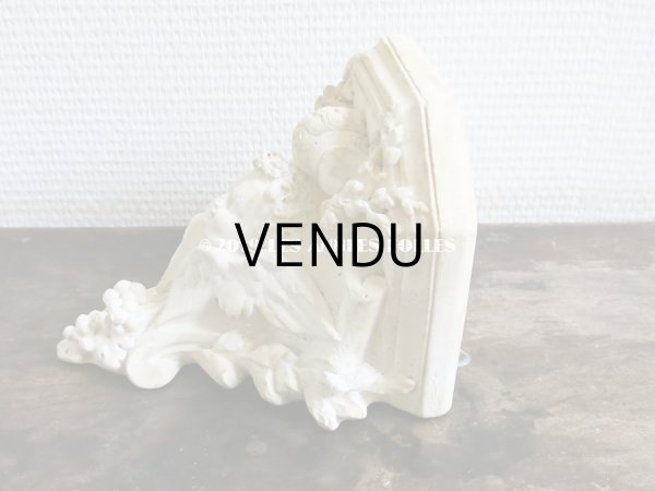 画像8: アンティーク 石膏のウォールシェルフ 天使 (8)