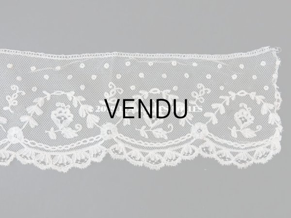 画像6: アンティーク 薔薇のアプリケーションレース  72×8.3cm (6)