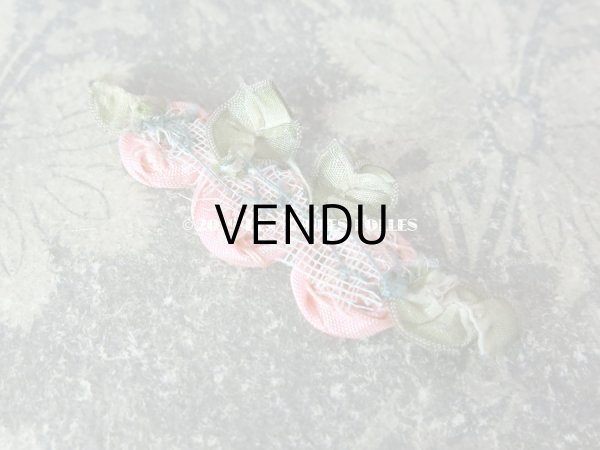 画像7: アンティーク ピンクの3点の薔薇のロココモチーフ  (7)