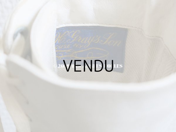 画像16: 未使用 1900年代 アンティーク ヴィクトリアン　レースアップブーツ  オフホワイト (16)