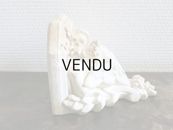 画像6: アンティーク 石膏のウォールシェルフ 天使 (6)